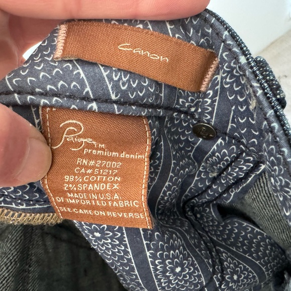 Women’s Paige Canon Wide Leg Dark Wash Jeans - Picture 5 of 5